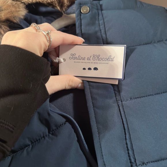 Tartine et Chocolat Blue Cream Footies One Piece - Picture 4 of 6